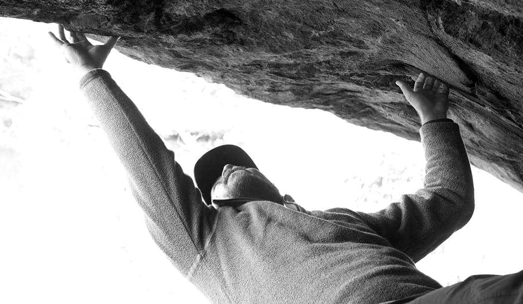 Rock Climbing Shot - Ari Gunzburg